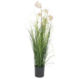 Artificial Grass Plant with Flower 29.5"