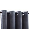 Blackout Curtains with Rings 2 pcs Anthracite 54"x63" Velvet