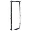 Firewood Rack Black 31.5"x9.8"x78.7" Steel